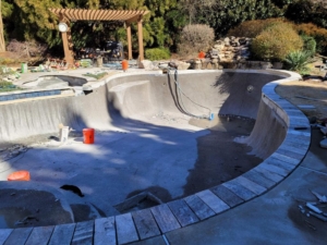 Pool renovation during