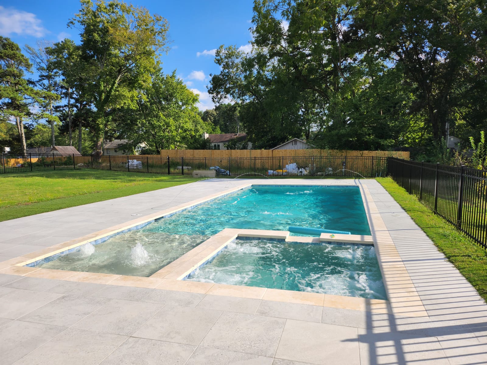 New pool construction completed.